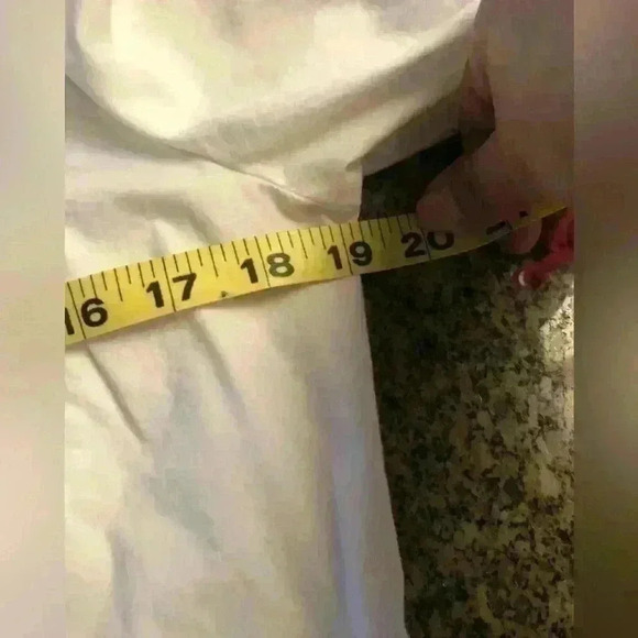 St John's Bay 3/4 Sleeve White Button Down Career Shirt Women Medium Petite - Picture 5 of 8